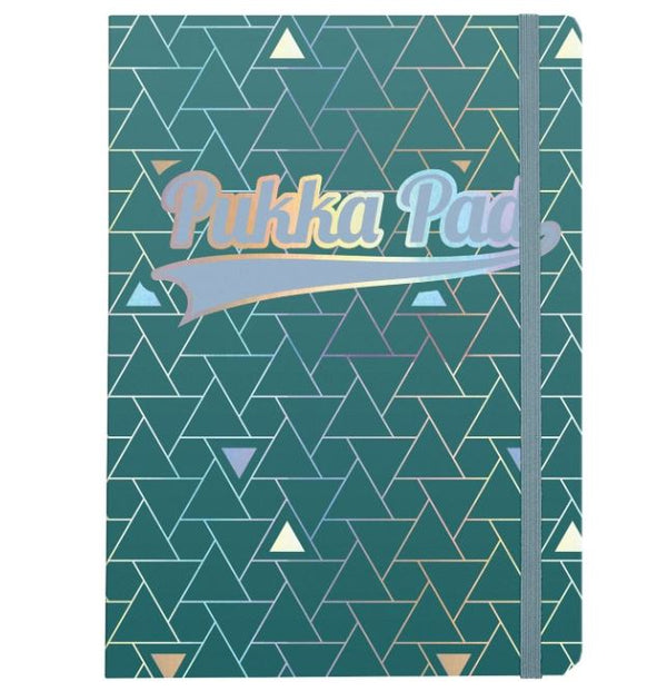 Pukka Pad Glee A5 Casebound Card Cover Journal Ruled 96 Pages Green (Pack 3) - 8686-GLE - UK BUSINESS SUPPLIES