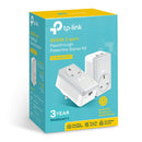 TP Link AV600 2 Port Passthrough Powerline Starter Kit V3 - UK BUSINESS SUPPLIES