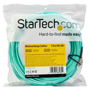 StarTech.com 15m OM3 LC LC Aqua Fiber Optical Cable - UK BUSINESS SUPPLIES