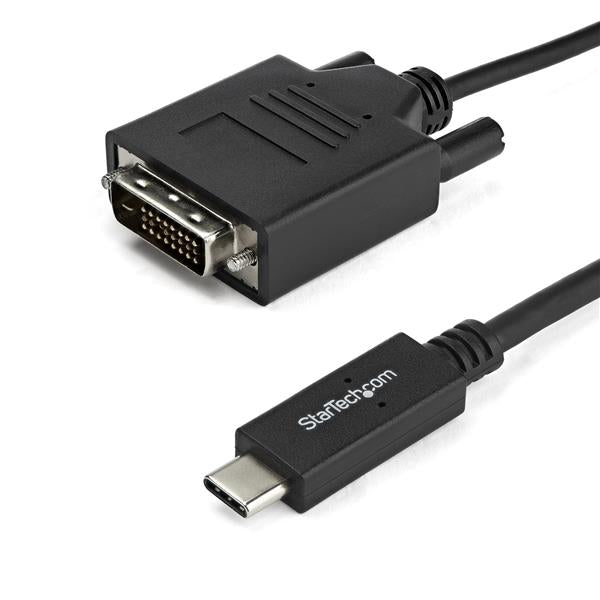 StarTech.com 1m USB C to DVI Adapter Cable Black - UK BUSINESS SUPPLIES