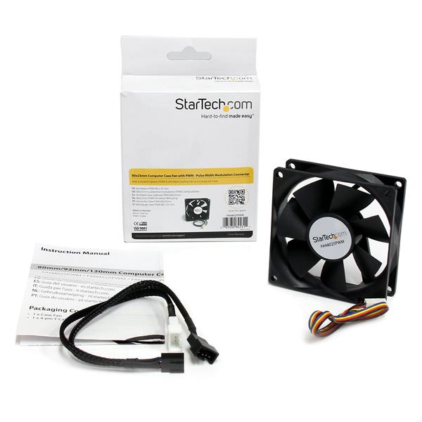 StarTech.com 80x25mm Computer Case Fan with PWM - UK BUSINESS SUPPLIES