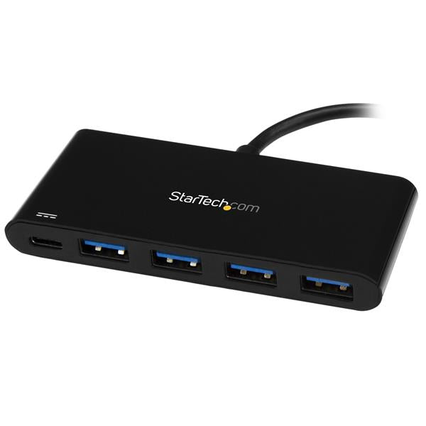 StarTech.com 4 Port USB C Hub with PD C to A USB 3.0 - UK BUSINESS SUPPLIES
