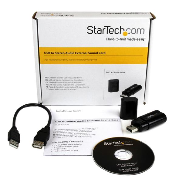 StarTech.com USB Audio Adapter External Sound Card - UK BUSINESS SUPPLIES