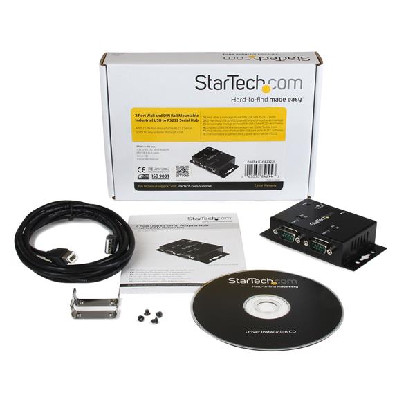 StarTech.com 2PT Ind Mount USB to Serial Adapter Hub - UK BUSINESS SUPPLIES