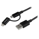 StarTech.com 1m Apple Lightning or Micro USB to USB - UK BUSINESS SUPPLIES
