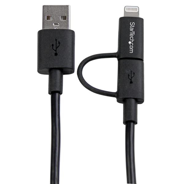 StarTech.com 1m Apple Lightning or Micro USB to USB - UK BUSINESS SUPPLIES