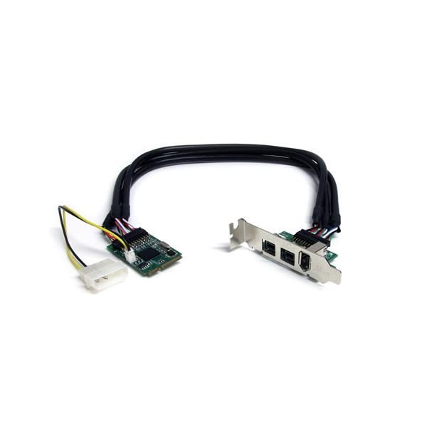 StarTech.com 3 PT 2b 1a 1394 Mini PCIe FireWire Card - UK BUSINESS SUPPLIES