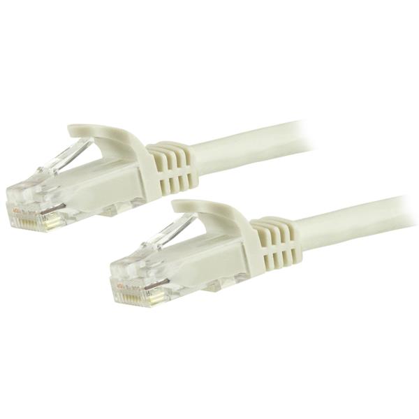 StarTech.com 3m White GB Snagless RJ45 UTP Cat6 Cable - UK BUSINESS SUPPLIES