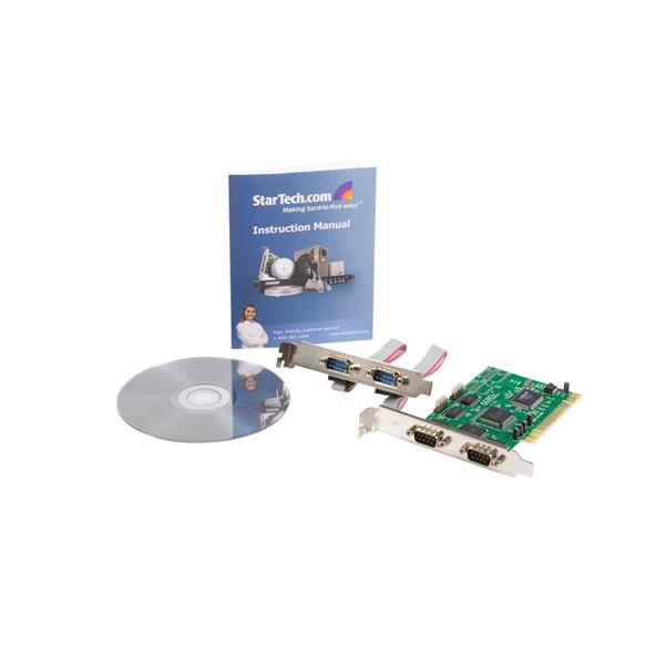 StarTech.com 4 Port PCI 16550 Serial Adapter Card - UK BUSINESS SUPPLIES