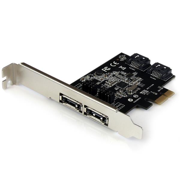 StarTech.com 2 Port PCIe SATA eSATA Controller Card - UK BUSINESS SUPPLIES