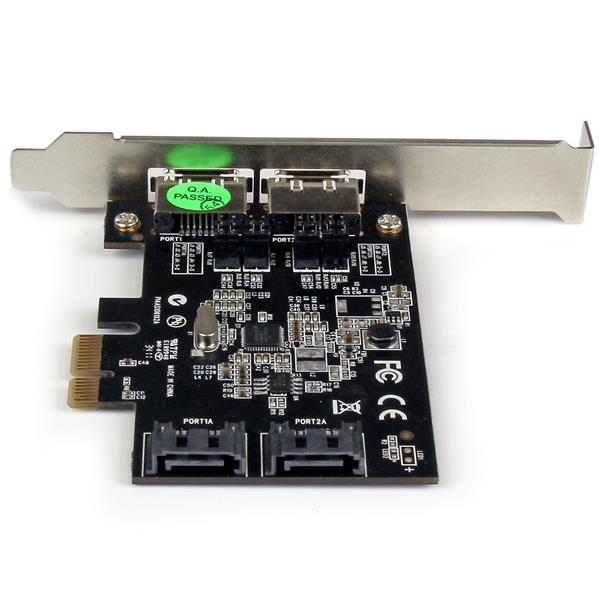 StarTech.com 2 Port PCIe SATA eSATA Controller Card - UK BUSINESS SUPPLIES