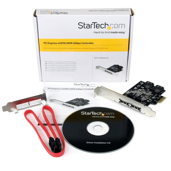 StarTech.com 2 Port PCIe SATA eSATA Controller Card - UK BUSINESS SUPPLIES