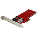 StarTech.com 2 Slot PCIe M.2 RAID Card 2x SATA3 Ports - UK BUSINESS SUPPLIES
