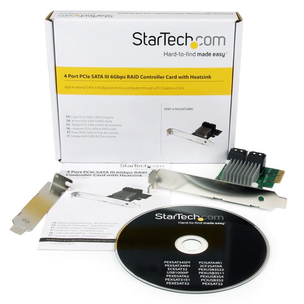 StarTech.com 4PT PCIe SATA3 RAID Card HyperDuo SSD - UK BUSINESS SUPPLIES