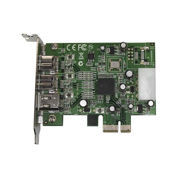 StarTech.com 3 Port 2b 1a LP 1394 PCIe FireWire Card - UK BUSINESS SUPPLIES