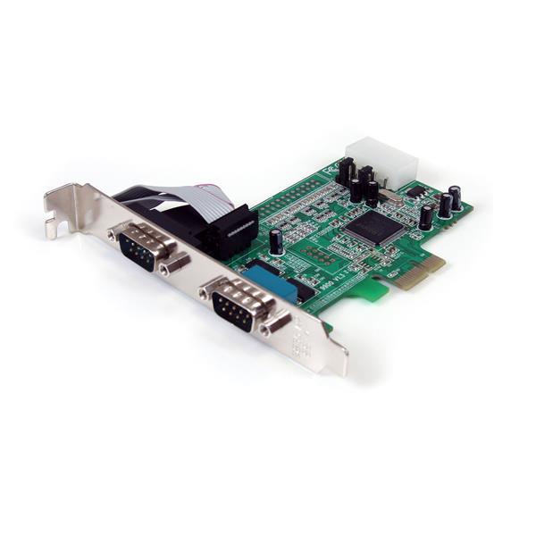 StarTech.com 2PT PCIe Serial Adapter Card 16550 UART - UK BUSINESS SUPPLIES
