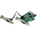 StarTech.com 2 Port LP PCIe Serial Card 16550 UART - UK BUSINESS SUPPLIES
