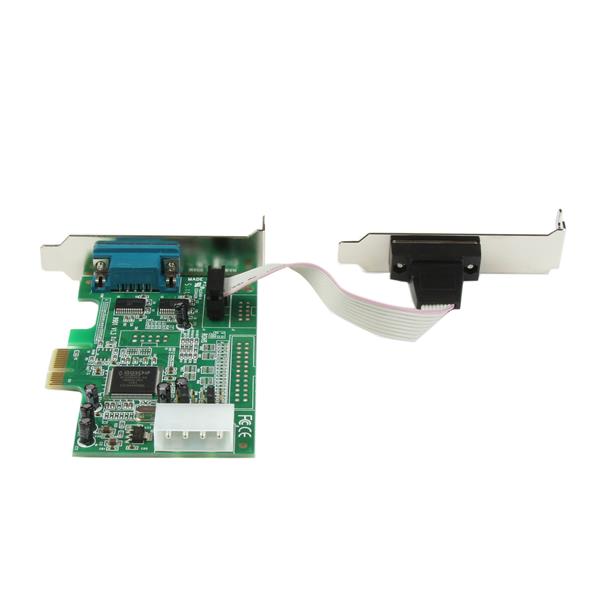StarTech.com 2 Port LP PCIe Serial Card 16550 UART - UK BUSINESS SUPPLIES