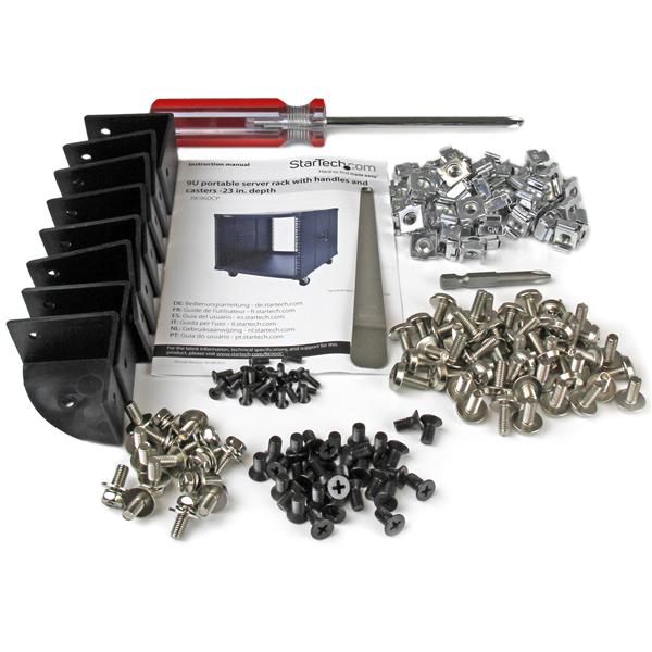 StarTech.com 9U Portable Server Rack with Handles - UK BUSINESS SUPPLIES