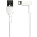 StarTech.com 2m White Angled Lightning to USB Cable - UK BUSINESS SUPPLIES