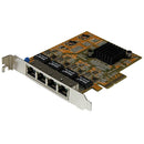 StarTech.com 4 Port PCIe Gigabit Network Adapter Card - UK BUSINESS SUPPLIES