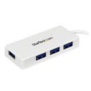 StarTech.com 4 Port SuperSpeed Mini USB 3.0 Hub White - UK BUSINESS SUPPLIES