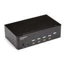StarTech.com 4PT HDMI KVM Switch Dual Display 4K 30Hz - UK BUSINESS SUPPLIES
