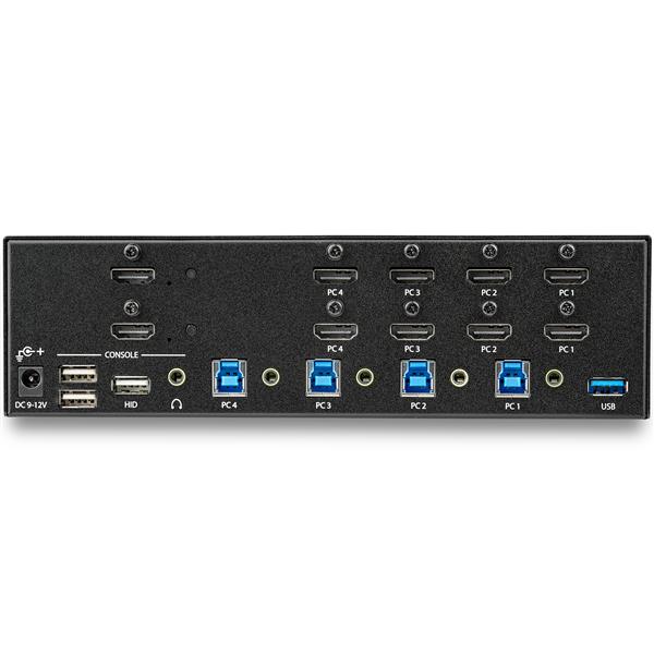 StarTech.com 4PT HDMI KVM Switch Dual Display 4K 30Hz - UK BUSINESS SUPPLIES