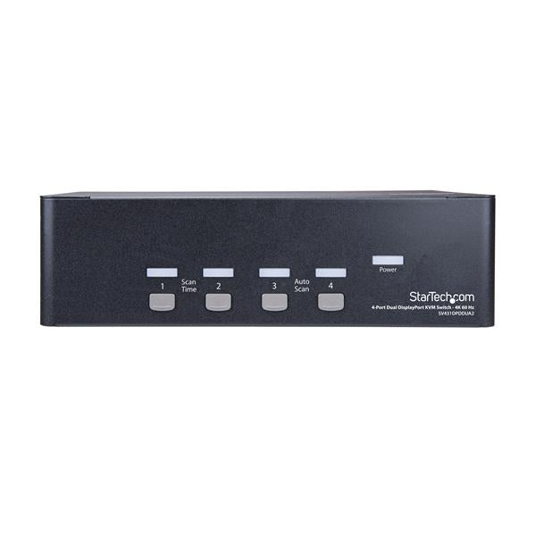 StarTech.com 4 Port Dual DisplayPort KVM Switch 4K60 - UK BUSINESS SUPPLIES