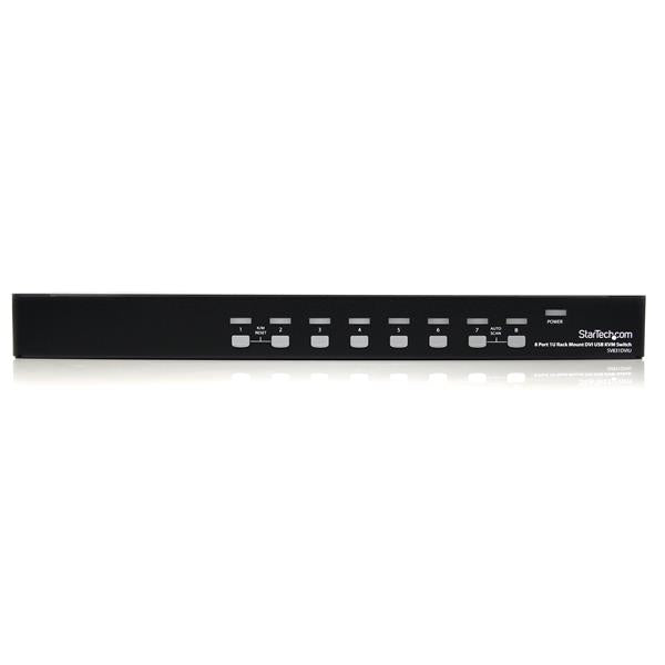 StarTech.com 8 Port 1U Rack Mount DVI USB KVM Switch - UK BUSINESS SUPPLIES