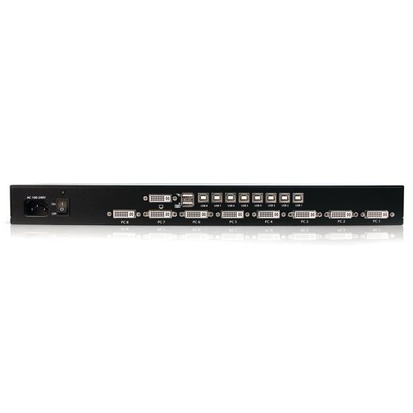 StarTech.com 8 Port 1U Rack Mount DVI USB KVM Switch - UK BUSINESS SUPPLIES