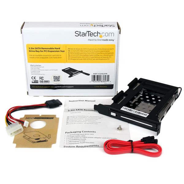 StarTech.com 2.5in SATA Removable HDD Bay for PC Slot - UK BUSINESS SUPPLIES