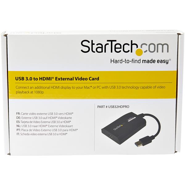 StarTech.com USB3.0 to HDMI Video Adapter DisplayLink - UK BUSINESS SUPPLIES