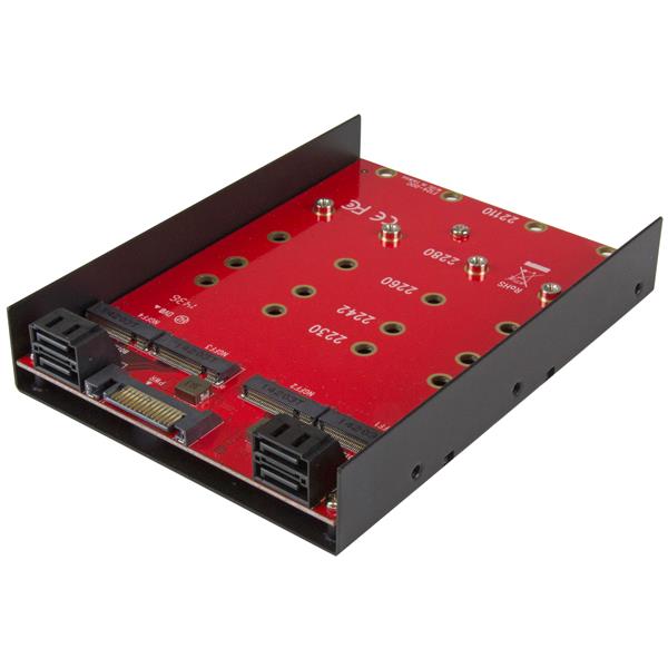 StarTech.com 4x M.2 NGFF to 3.5in SATA Adapter - UK BUSINESS SUPPLIES