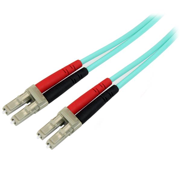 StarTech.com 1m Aqua MM 50 125 OM4 Fiber Optic Cable - UK BUSINESS SUPPLIES