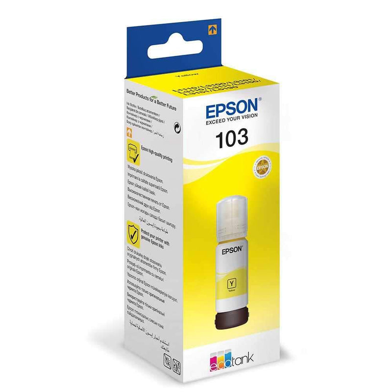Epson 113 Yellow EcoTank Ink Bottle 70ml - C13T06B440 - UK BUSINESS SUPPLIES