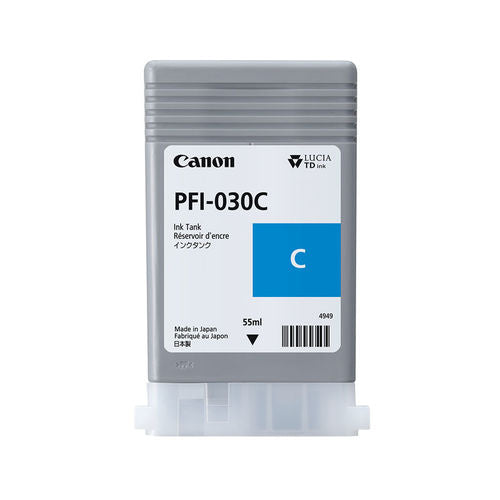 Canon PFI 030 Cyan Ink Cartridge 55ml - 3490C001 - UK BUSINESS SUPPLIES