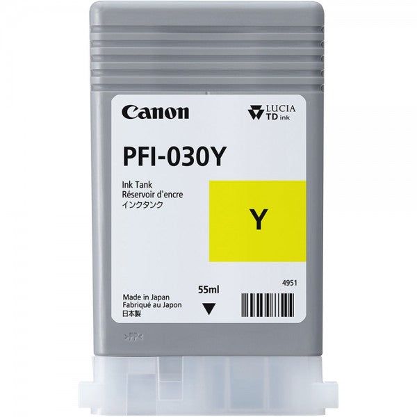 Canon PFI 030 Yellow Ink Cartridge 55ml - 3492C001 - UK BUSINESS SUPPLIES