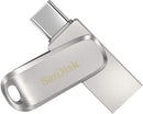 SanDisk 512GB Ultra Dual Drive Luxe USB C Stainless Steel Flash Drive - UK BUSINESS SUPPLIES