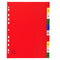 Exacompta Index 1-10 A4 120 Micron Polypropylene Bright Assorted Colours - 1510E - UK BUSINESS SUPPLIES