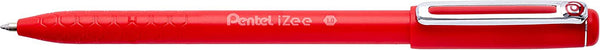 Pentel IZEE Ballpoint Pen Cap-Style 1.0mm Tip 0.5mm Line Red (Pack 12) BX460-B - UK BUSINESS SUPPLIES