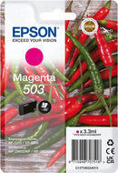 Epson Chillies 503 Magenta Standard Capacity Ink Cartridge 3.3ml - C13T09Q34010 - UK BUSINESS SUPPLIES