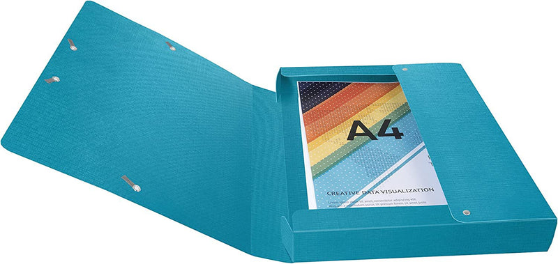 Teksto Filing Box A4 40mm Spine Assorted Colours (Pack 8) 59640E - UK BUSINESS SUPPLIES