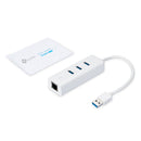 TP Link 3 Port USB 3.0 Hub Gigabit Ethernet Network Adapter - UK BUSINESS SUPPLIES
