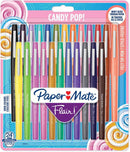 Paper Mate Flair Fibre Tip Pen Medium Point 0.7mm Candy Pop Assorted Colours (Pack 24) 1985617 - UK BUSINESS SUPPLIES