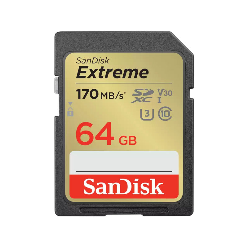 SanDisk Extreme 64GB SDXC UHS-1 Class 10 - UK BUSINESS SUPPLIES