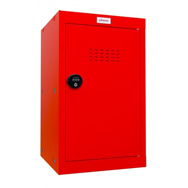 Phoenix CL Series Size 3 Cube Locker in Red with Combination Lock CL0644RRC - UK BUSINESS SUPPLIES