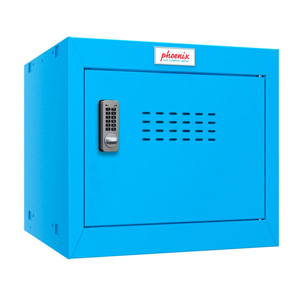 Phoenix CL Series Size 1 Cube Locker in Blue with Electronic Lock CL0344BBE - UK BUSINESS SUPPLIES