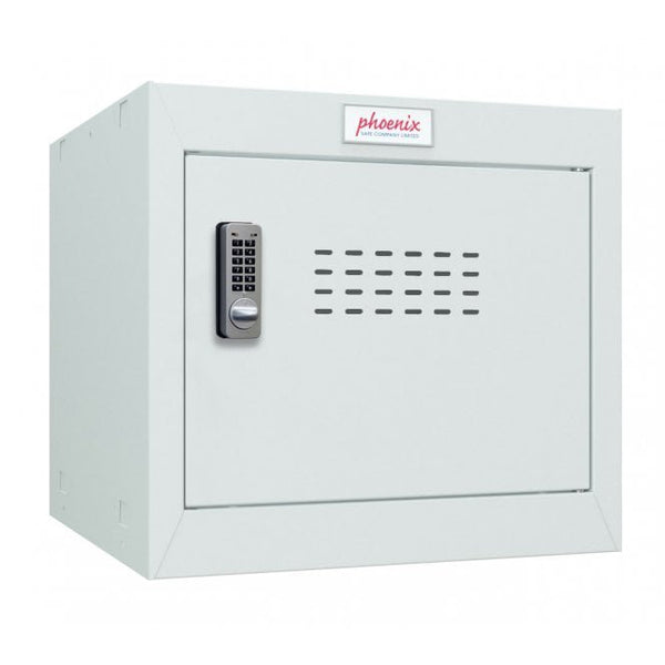 Phoenix CL Series Size 1 Cube Locker in Light Grey with Electronic Lock CL0344GGE - UK BUSINESS SUPPLIES