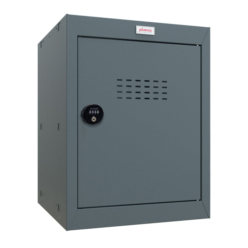 Phoenix CL Series Size 2 Cube Locker in Antracite Grey with Combination Lock CL0544AAC - UK BUSINESS SUPPLIES